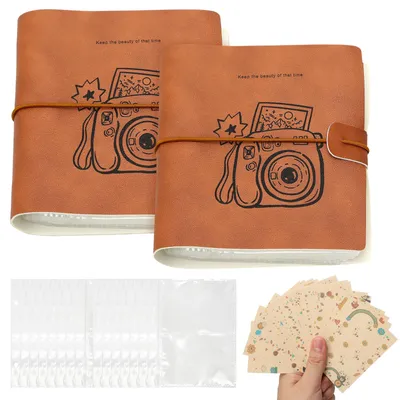 Fotoalbum mit 200 Taschen für Instax Mini & Polaroid