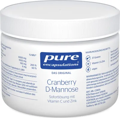 Image de Pure Encapsulations Cranberry D-Mannose en poudre 37 g