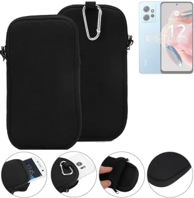 Produktbild von K-S-Trade Neopren-Hülle Handyhülle kompatibel mit Xiaomi Redmi Note 12 Global Schutzhülle Neoprenhülle Sleeve Schutz-Hülle Gürtel Tasche Case