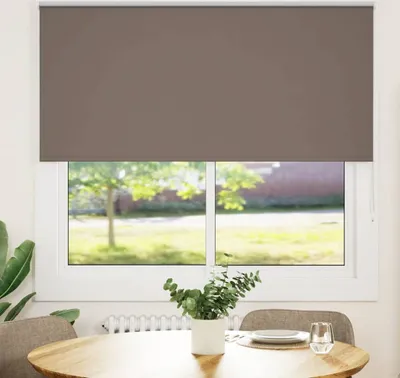 Produktbild von Möbel Verdunkelungsrollo Kaffeebraun 160x175 cm Stoffbreite 156,6 cm - Rollos 4011036