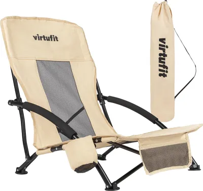 Produktbild von VirtuFit Klappbarer Strandstuhl Beige