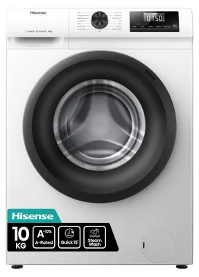 Produktbild von Hisense Freistehend Waschmaschine, 10 kg, 1400 U/min., Frontlader, 10 kg, B, 74 dB, 1400 RPM, A