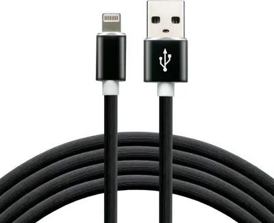 Productafbeelding van USB-naar-Lightning-kabel everActive CBS-1.5IB, 1 meter, zwart
