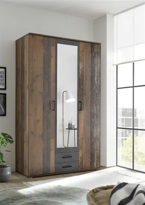 Produktbild von Kleiderschrank Schlafzimmerschrank Drehtürenschrank Schrank Schlafen "Cilli I"