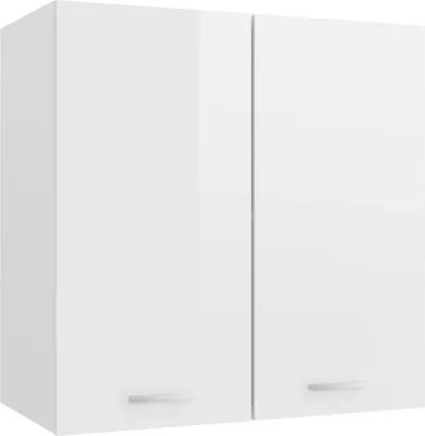 Produktbild von Möbel Hängeschrank Hochglanz-Weiß 60x31x60 cm Holzwerkstoff - Küchenschränke 801273