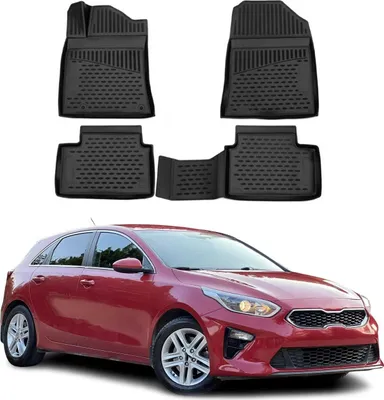 Zdjęcie produktu dla 2018-2021 Kia Ceed dywaniki podłogowe TPE czarne 4 szt