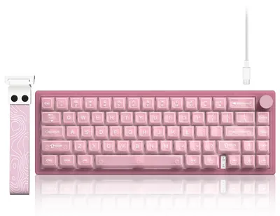 Zdjęcie produktu dla Klawiatura gamingowa, 60%, przewodowa, mechaniczna, RGB z przyciskami multimedialnymi