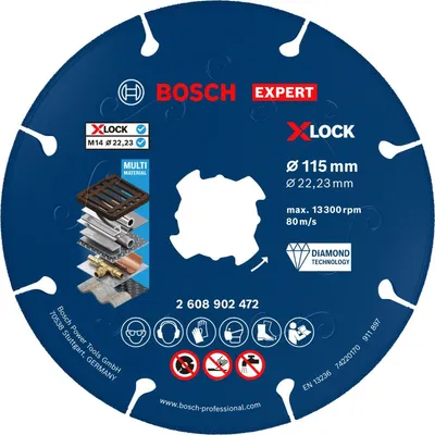 Produktbild von EXPERT Metal Diamanttrennscheibe, X-LOCK, 115 x 22,23 mm