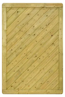 Produktbild von Ligna Gard Sichtschutzzaun Bern Pro gerade 120x180 cm Holzzaun Fichte Kesseldruckimprägniert stabiler Rahmen 44x88 mm sehr stabil