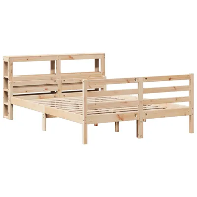 Produktbild von vidaXL Bettgestell mit Kopfteil ohne Matratze 140x190 cm