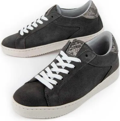 Produktbild von Damen Sneaker Purasn Grau aus Naturleder, sportlich und mit bequemer Passform