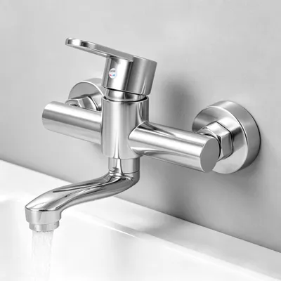 Obrázek produktu pro Kuchyňská baterie, nerezová ocel, 20 cm, otočná výtoková trubice o 360°, jednopáková baterie pro dřez