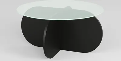 Produktbild von Skye Decor, Bubble - Black, Couchtische, Schwarz, Glas, 75 x 35 x 75 cm