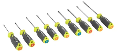 Immagine prodotto di Ryobi RHSDS9PC Set di cacciaviti magnetici, punte magnetiche antiscivolo, 9 pezzi