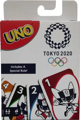 Obrázok produktu pre Kartová hra UNO Olympia Tokyo 2020 Edition so 112 kartami, 2-10 hráčov + špeciálne pravidlá, Mattel Games GNL01