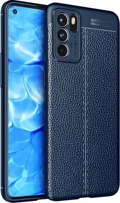 Produktbild von Mobigear Luxury  OPPO Reno 6 5G Hülle Flexibles TPU Backcover - Blau