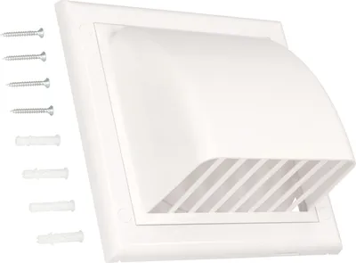 Produktbild von KOTARBAU® Luftführung Wandabzug Ø 100 mm Wandauslass mit Rückschlagklappe Lüftungsabdeckung für runde Lüftungssysteme