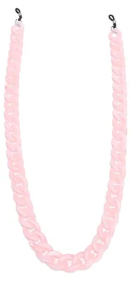 Produktbild von Brillenkette im einfachen Stil, rutschfest, Sonnenbrillen-Lesebrillenhalter, Lanyard-Zubehör (Rosa)