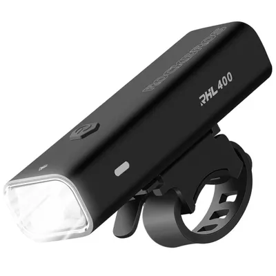 Obrázek produktu pro Rockbros přední světlo na kolo 24310006001 400 lm + micro USB - kabel USB-A - černé