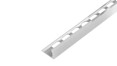 Obrázek produktu pro SP2 ukončovací lišta L, STANDARD, hliník elox stříbro, 10 mm, 2,5 m