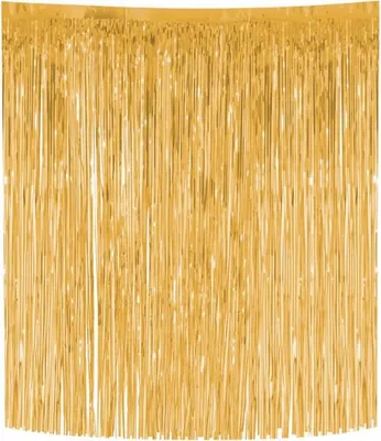 Produktbild von Künstliches Engelshaar für Weihnachtsbaum, goldfarbenes Lametta, Weihnachtsdekoration, 33 x 50 cm