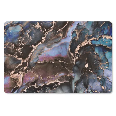 Produktbild von MuchoWow® Schreibtischunterlage Marmor - Gold - Rosa 60x40 cm - XXL Mauspad - Großes Mauspad