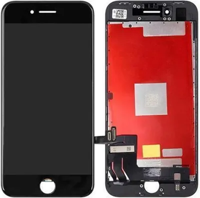 Produktbild von Kompatibel LCD Display Touchscreen Bildschirm Rahmen Schwarz für iPhone 8 / iPhone SE 2020 / iPhone SE 2022 & Werkzeug