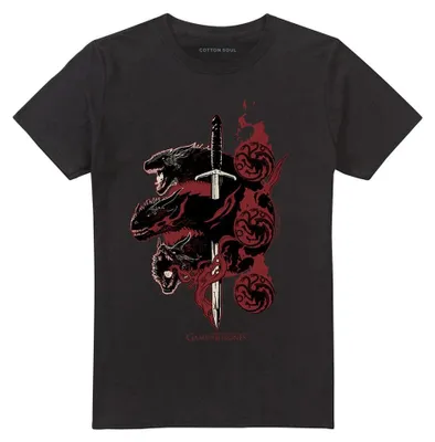 Produktbild von Game of Thrones - "House Targaryen" T-Shirt für Herren TV40448 (3XL) (Schwarz)