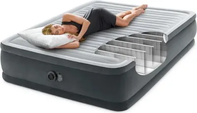 Produktbild von INTEX Luftbett Dura-Beam Deluxe Comfort Plush Queen Size 152x203x46 cm