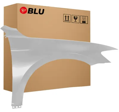 Obrázek produktu pro BLU Blatník náhrada pro VW Volkswagen Passat B8 LB7S Pravý Stříbrný PyritSilber | 2014-2023 | Přední | Lakovaný | Připravený k montáži | Pozink