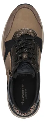 Produktbild von Tamaris Comfort Damen Sneaker mit Zipper und Materialmix 8-83719-47, Größe:37 EU, Farbe:Braun