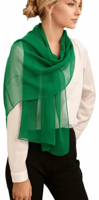Imagen del producto de Omgoods - Pañuelo de seda georgette, uni