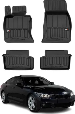 Obrázok produktu pre 2013-2020 BMW radu 4 F32 Coupe Podlahové rohože TPE čierne 4 ks