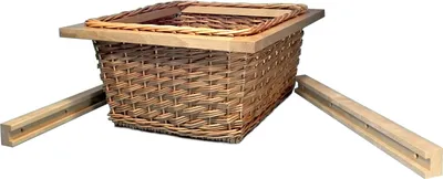 Produktbild von Weidenkorb mit Führungsschienen für 50er Schrankbreite / Auszugskorb / Schrankkorb
