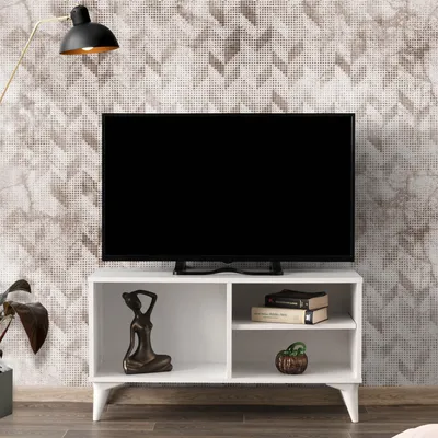 Produktbild von Skye Decor, Zisino - White, TV-Ständer, Weiß, 100% METALL, 120 x 50 x 30 cm