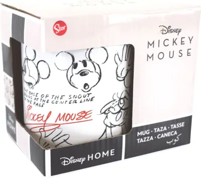 Produktbild von Stor Mickey Mouse Tasse 325ml Durchsichtig  Durchsichtig One Size