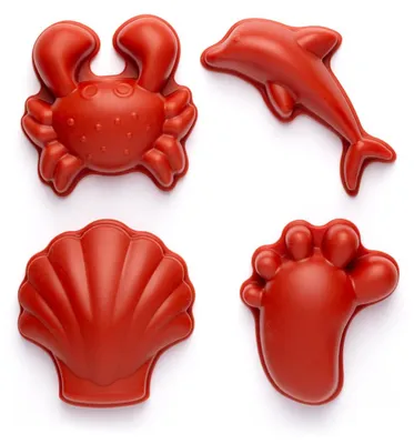 Produktbild von Scrunch Sandformen Spielzeug Silikon - Rost Orange Strand