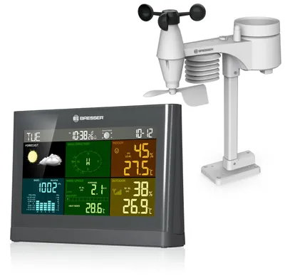 Produktbild von Bresser Wetter Center 5-in-1 Comfort grau