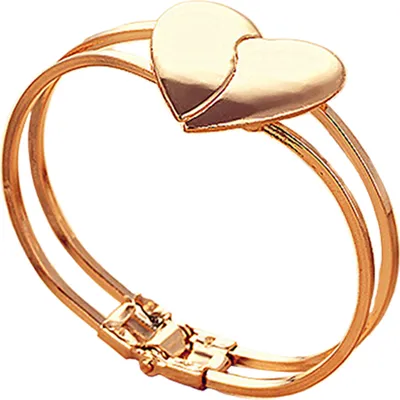 Produktbild von Mode Frauen vergoldet Manschette Armreif Paar Liebe Herz Charms Armband Schmuck