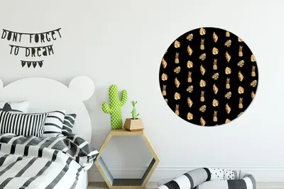 Produktbild von MuchoWow® - Wand-Kreis - Wohnzimmer - Bild - Runde - Wanddeko - Dibond - Kunstdrucke