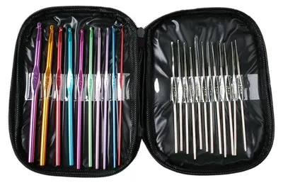 Produktbild von 22-teiliges Set, Häkelnadeln in verschiedenen Farben