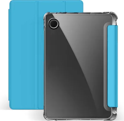 Produktbild von Smart Cover für Samsung Galaxy Tab A8 (2021) Tablet Hülle Cover Schutzhülle Tasche Stand Hülle Tasche Etui Hellblau-Transparent
