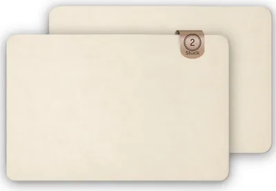 Productafbeelding van Set van 2 afdruipmatten, beige, 40x60 cm