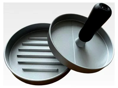 Produktbild von Hamburgerpresse aus Aluminiumguss, Burgerpresse Ø 11,9 cm