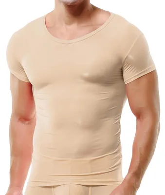 Imagen del producto de Camiseta interior y para hombre, de manga corta y confeccionada en malla