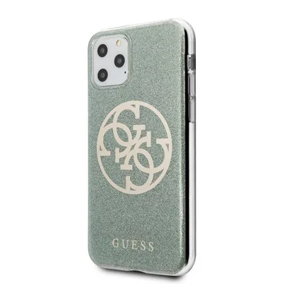 Immagine prodotto di Guess Guhcn58Pcuglka Custodia rigida per Iphone 11 Prokhaki 4G Circle Glitter