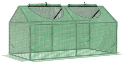Productafbeelding van Foliekas met raam PE-kas tomatenkas koude bak 120 x 60 x 60 cm groen