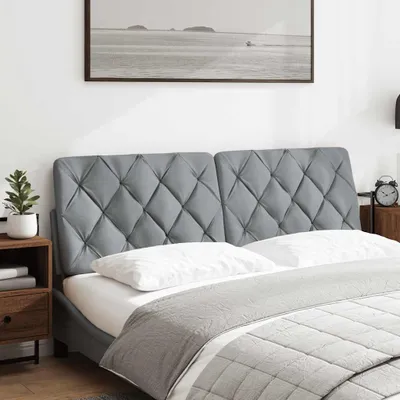 Immagine prodotto di Cuscino Testiera Grigio Chiaro 160 cm in Tessuto