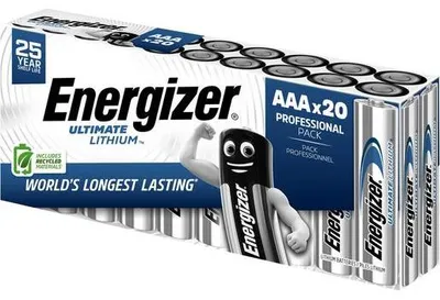 Immagine prodotto di Energizer Ultimate FR03 Micro AAA -Batterie Lithium 1250 mAh 1.5 V 20 St. (E304283300)