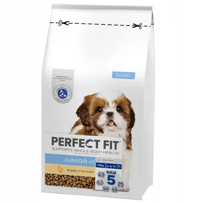 Zdjęcie produktu dla Sucha karma dla szczeniąt i młodych psów z kurczakiem Perfect Fit Junior 6kg